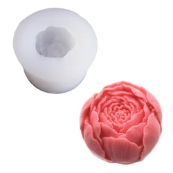 New Flower/Rose Candle Wax Silicon 3D Soap Mold Cake Decoration Manual Handmade Resin Clay Plaster Gumpaste Mould M2442