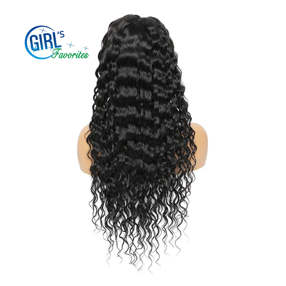 Peruvian Loose Deep Wave Wig 13x4 Lace Frontal Wig 150 Density  Lace Front Human Hair Wigs For Black Women Remy Pre Plucked