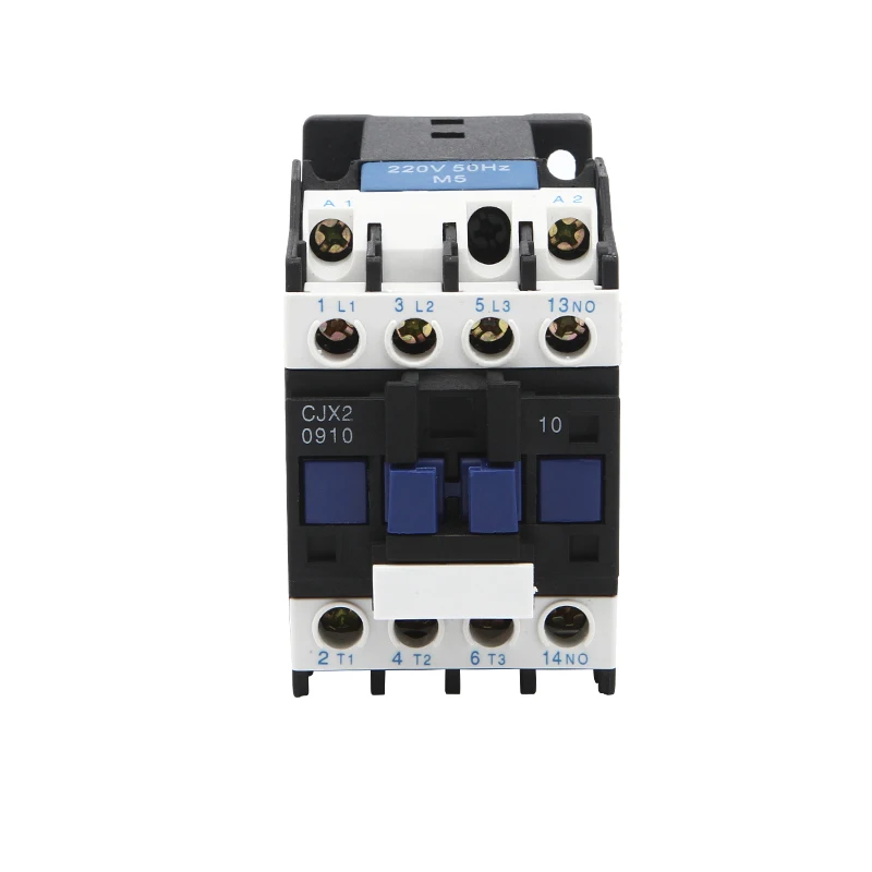 CJX2-0910 LC1-D AC Contactor 9A Din Rail Mounted 3P+1NO Use with float switch Motor Starter Relay 24V 36V 110V 220V 380V