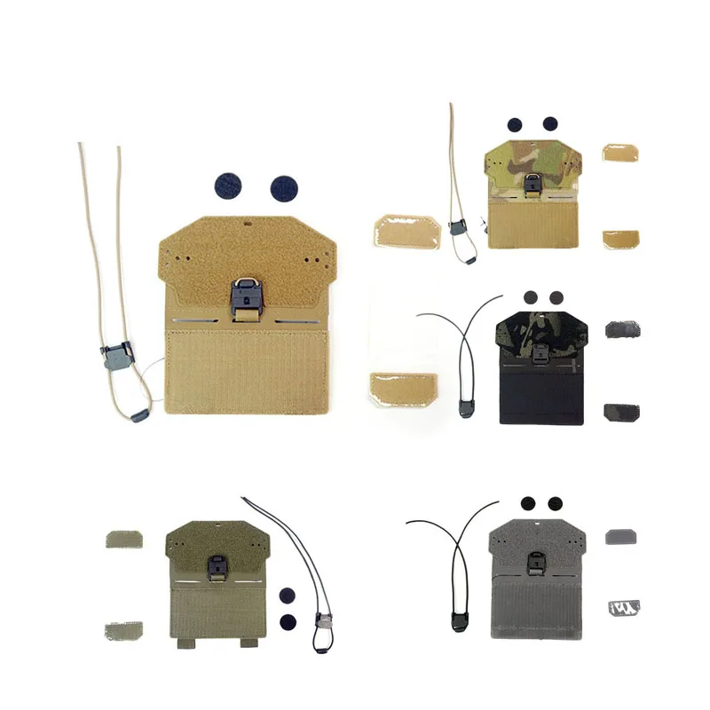 Outdoor Vest Front Panel Attachment Universal Mobile Phone Bag Vest Admin Pouch Chest Bag for MOLLE/FCSK