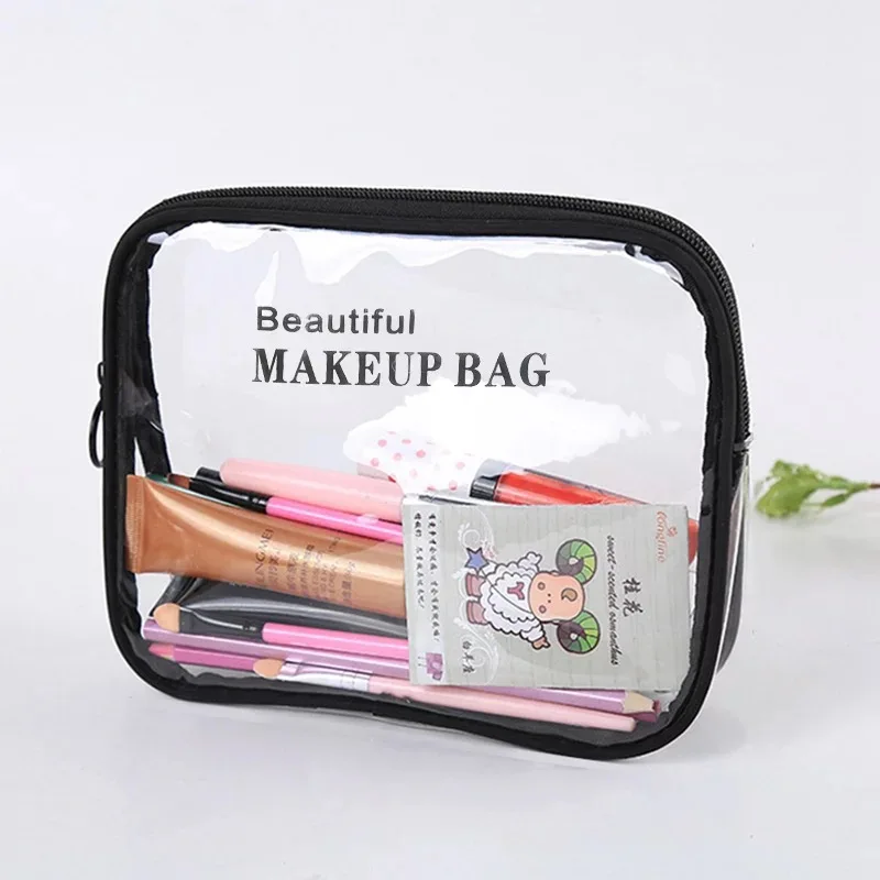 Transparent PVC Cosmetic Bag Women Travel Makeup Bag Waterproof Clear Make Up Beauty Wash Organizer Bath Toiletry Neceser Cubes