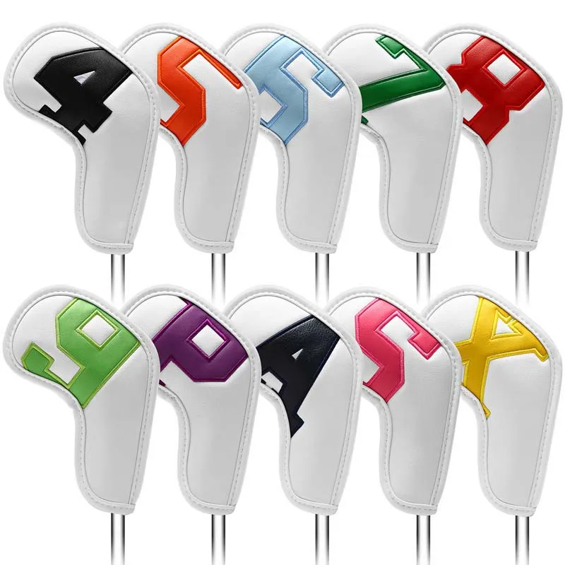 Golf Hardcore Set Colorful Digital Gradient Pole Head Cover