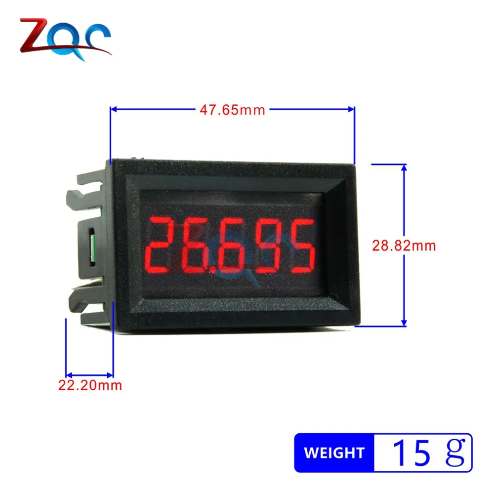 0.36 inch LED Digital Voltmeter DC 4 -30V High Precision 5 Bits Voltage Tester DC 0.000 -33.000V Volt Panel