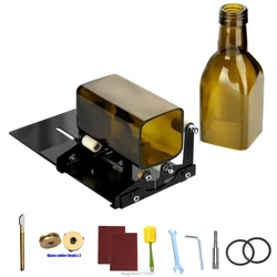 Máquina cortar garrafas vidro, faça você mesmo, ferramenta quadrada redonda corte garrafas vinho, máquina corte com acessórios o07 20, dropship