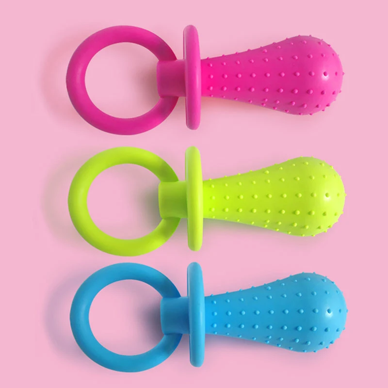 1Pc TPR Nipple Dog Toys  Small Puppy Cat Bite Best Pet Dogs Supplies For Pet Chew Teething Train Cleaning Poodles