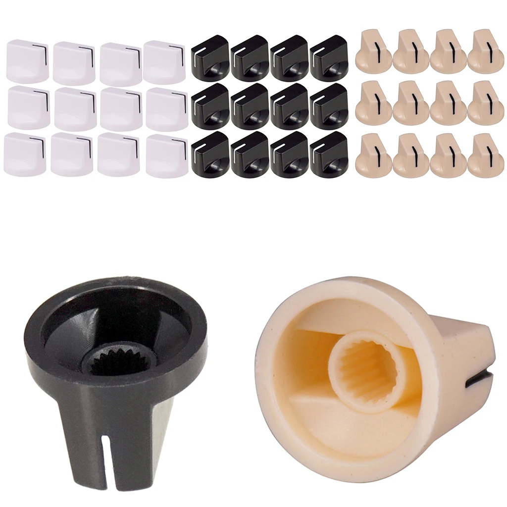 12 Pcs Guitar Volume Control Top Hat Knobs for Electric Guitar Speed Control Knobs Guitar Knobs Top Hat