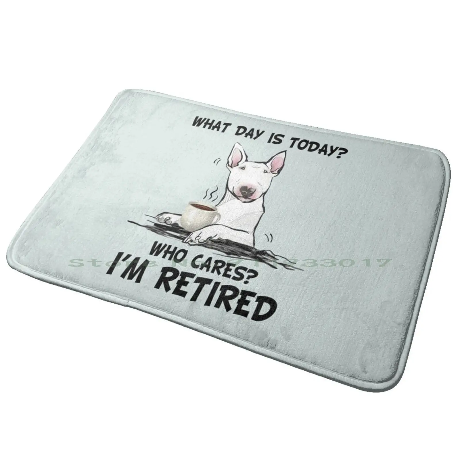 Bull Terrier I Am Retired Entrance Door Mat Bath Mat Rug Hayabusa Gsx1300r Hayabusa Motorcycle Motorbike Gsxr Gsx R125 Gsx R250