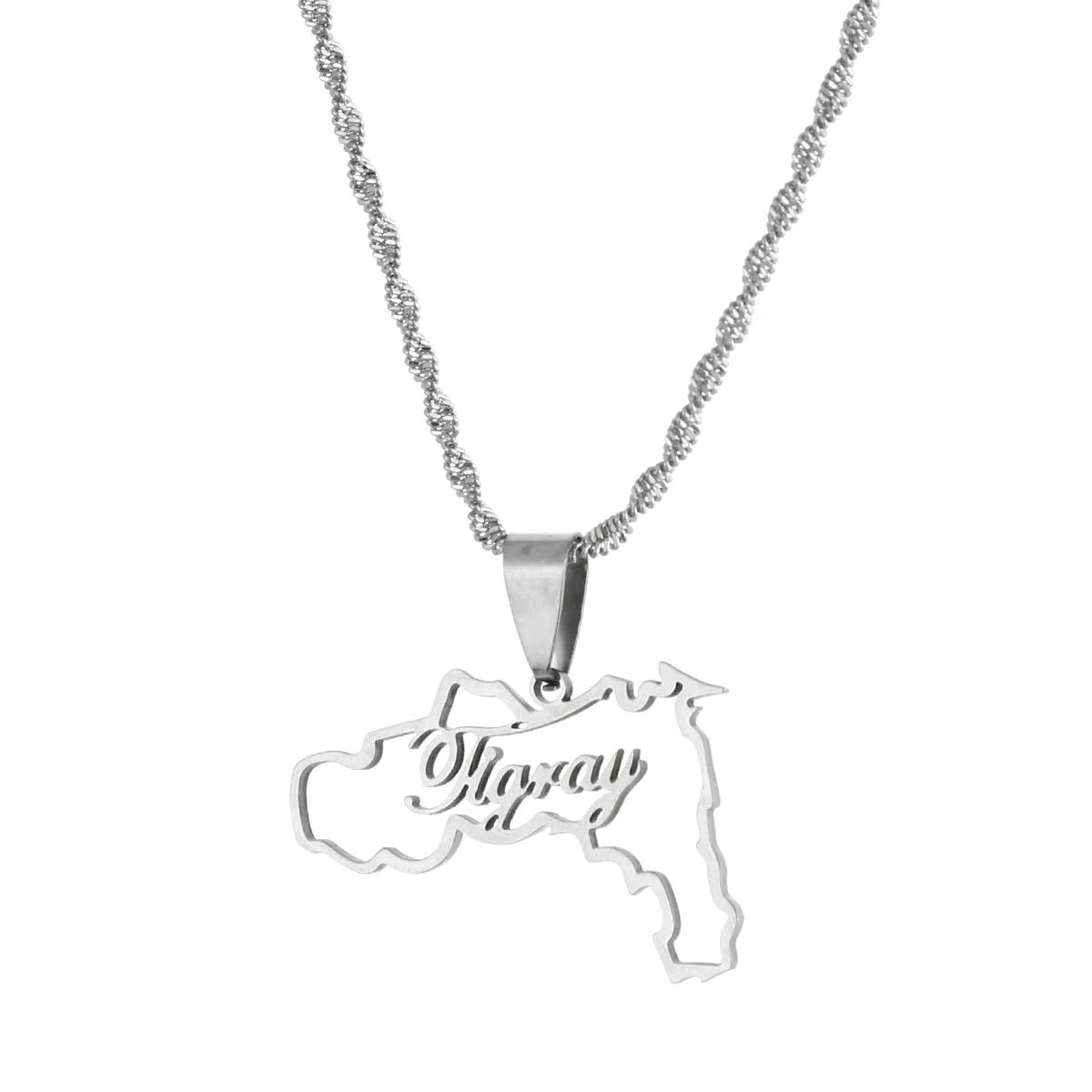 Ethiopia Tigray Region With Heart Pendant Necklaces Charm African Ethiopian Jewelry for Women Girls image 3