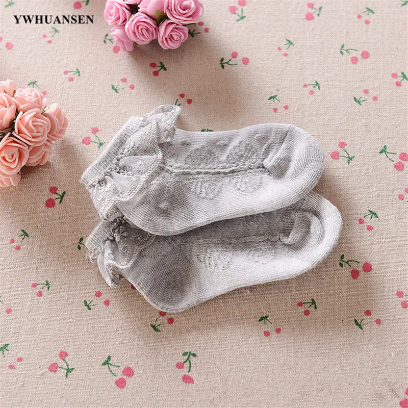 0 to 6 Yrs Cotton Eyelet Flower Socks Toddler Baby Child Girls Ruffle Lace Ankle Cotton Dress Socks Princess Summer