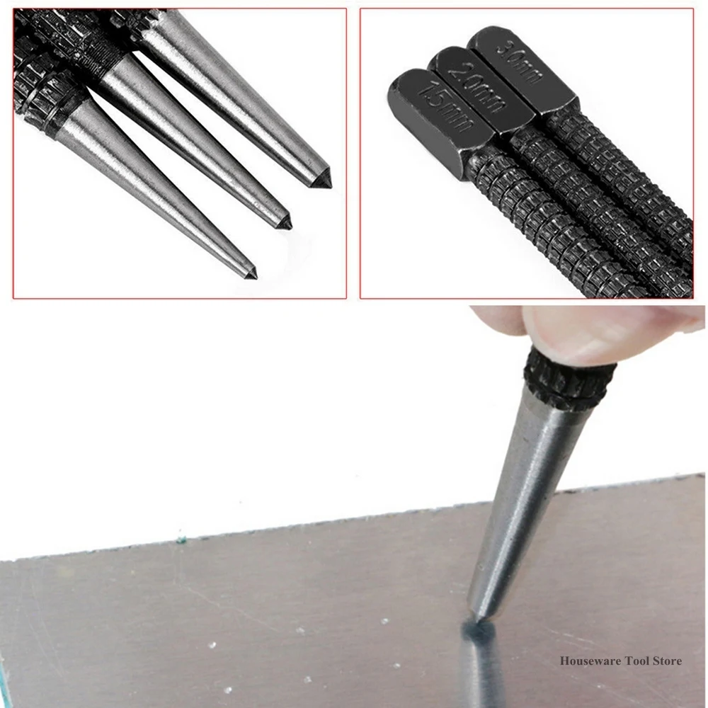 

Набор пробойников для маркировки металла, углеродистой стали, 3 шт.