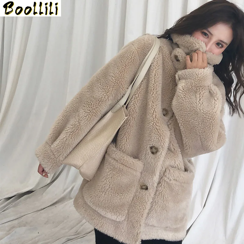 

Shearing Boollili Sheep Real Fur Coat 100% Wool Jacket Women Clothes 2023 Autumn Winter Coat Women Korean Fashion Fur Tops