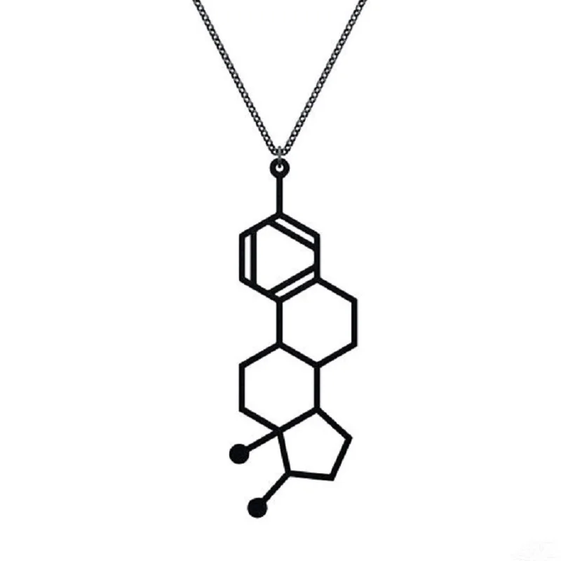 Wholesale Estrogen Molecule Necklace