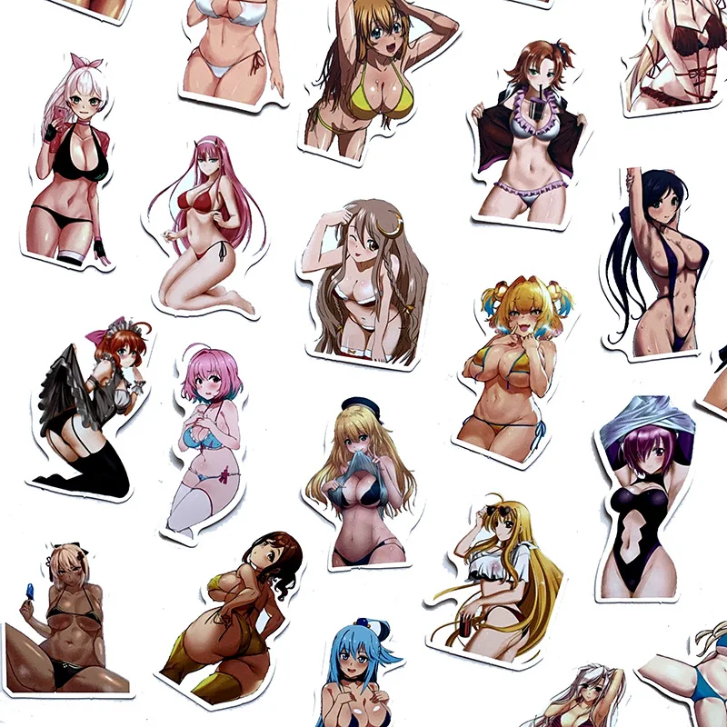 10/30/50/100PCS Anime Sexy Girls Adult Sticker For Waterproof Decal Laptop Motorcycle Luggage Snowboard Fridge Phone Car Sticker