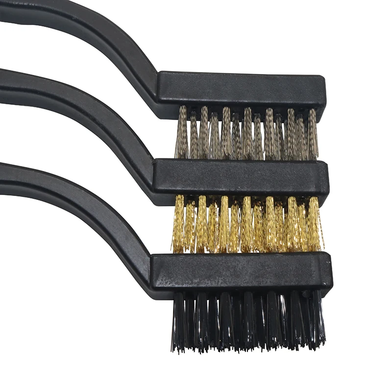 Wire Brush Interior Cleaning Brush Of Automobile Engine Metal Brush Derusting Brush Derusting Brush For Curved Handle Gap