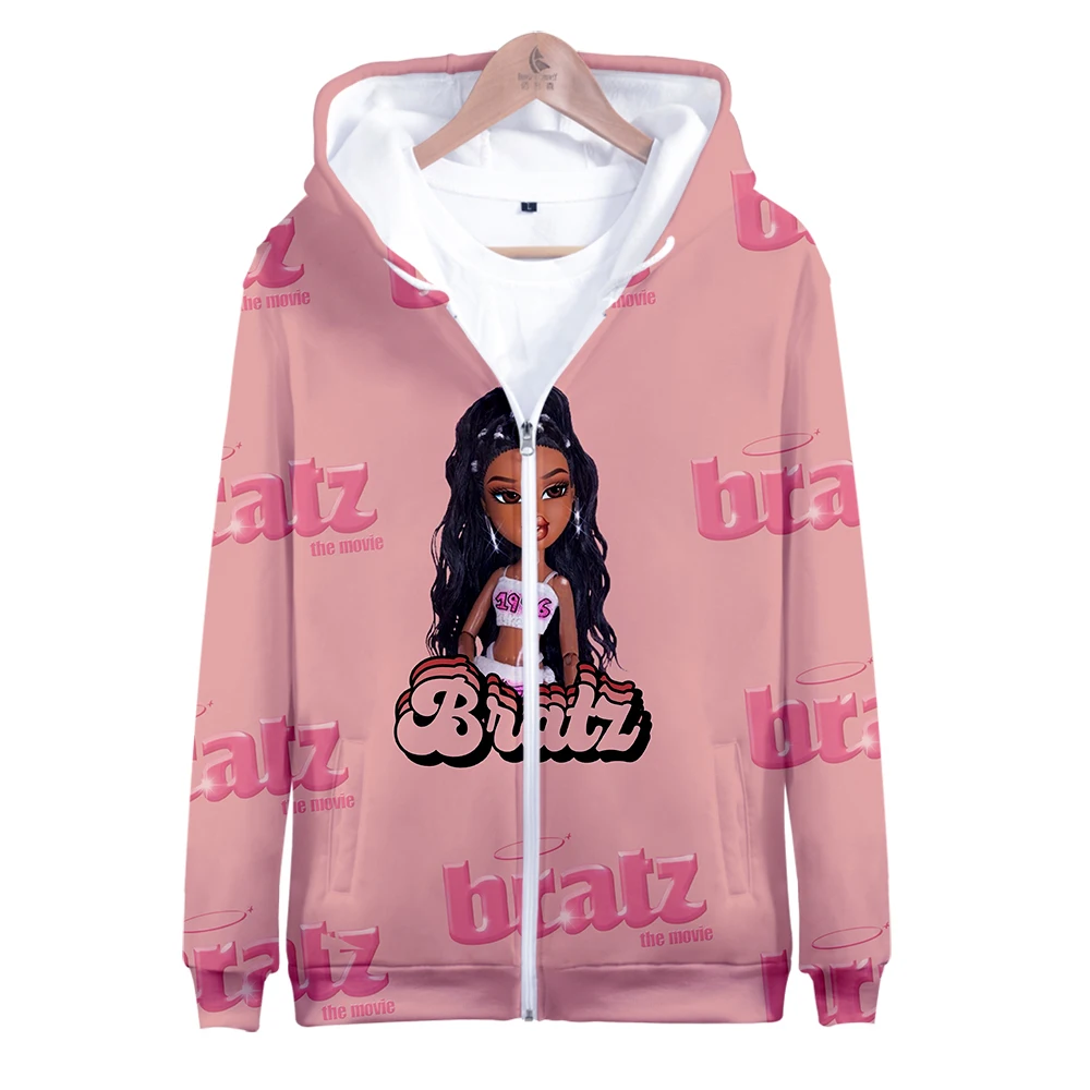 Bratz Jacket Hot Sale Series Hoodies Sweatshirt  Anime 3D Printed Jacket Unisex Zipper Hoody