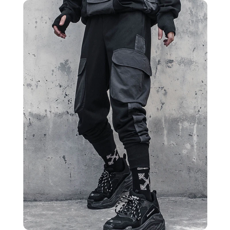 

Haroun pants hip-hop overalls male it loose the stylist who leg pants pants
