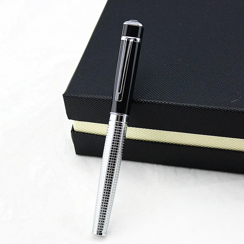 High Quality luxury Metal and diamond office school Stationery material supplies Rollerball Pen Full metal Golden Clip