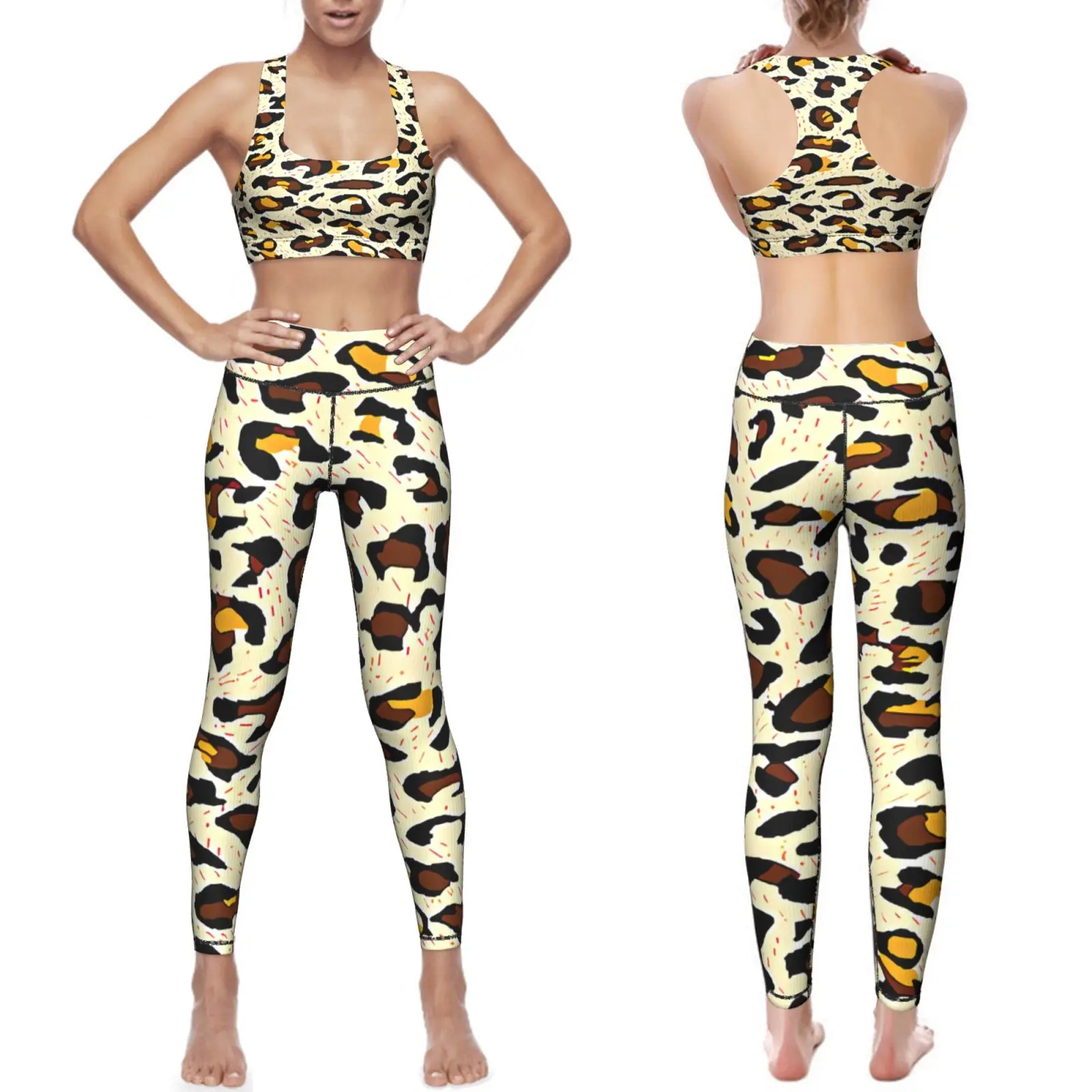 Naadloze Sexy Fitness Vrouwen Sport Leggings Ademende Gym Fitness Up Kleding Mode Patchwork Print Hoge Taille Tas Heup Broek