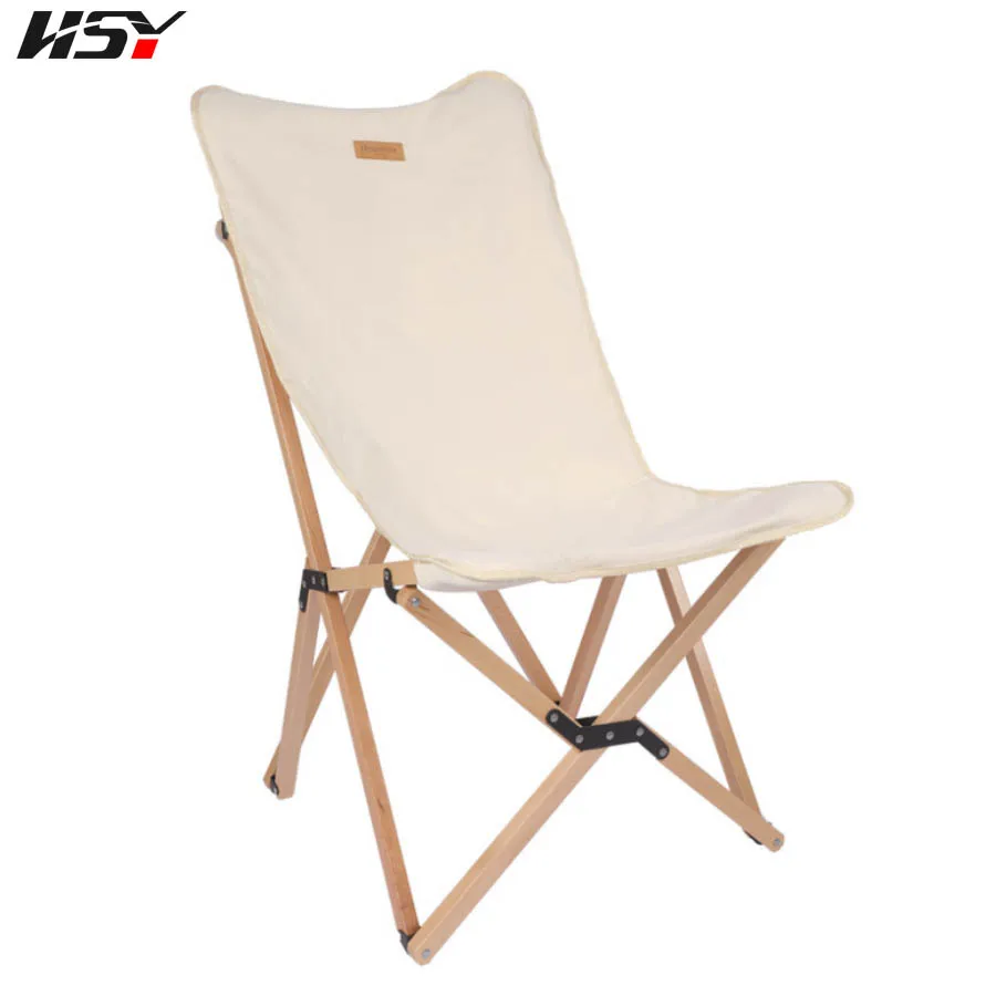 

Beech Wood Canvas 16A Portable Small Durable Folding Storage Chair Outdoor Picnic Chair Fishing Camping Backrest Chair