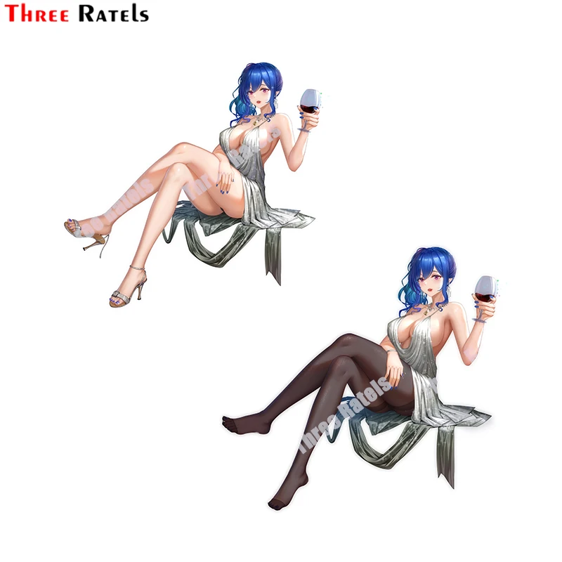 Three Ratels G323 St Louis And St Louis Azur Lane Car Decoration Stickers Japanese Anime Decals For Laptop Luggage Skateboard