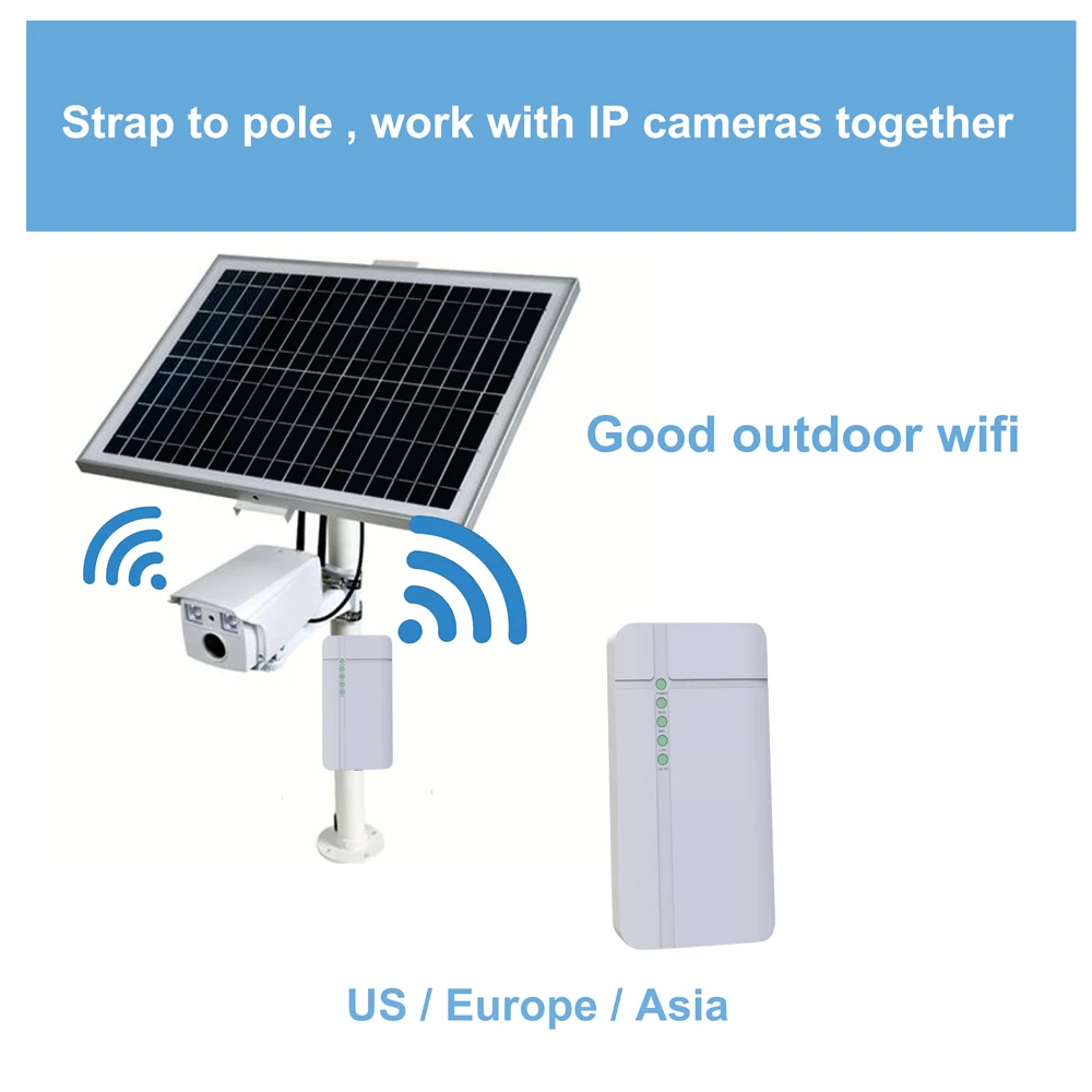 Waterproof Outdoor 4G CPE 4G Router LTE WiFi Router 4G SIM Card Hotspot for IP Camera Outside WiFi Coverage