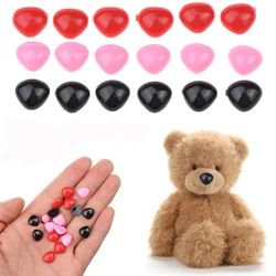 100Pcs Triangle Safety Noses for Dolls Toys Bear Plastic Buttons Safety Crafts DIY Doll Nose Crafts Making Puppet Accessories
