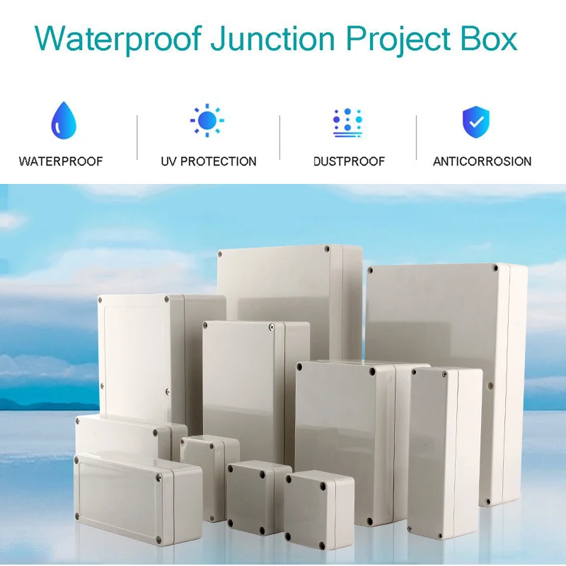 Waterproof DIY Housing Instrument Case ABS Plastic Electrical Project Box Storage Case Enclosure Electronic Supplies connector