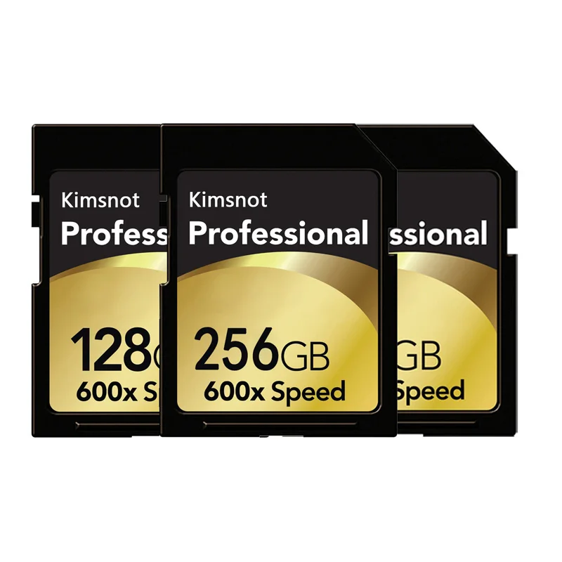 Kimsnot Professional 600x SD การ์ด64GB 128GB 16GB 32GB 256GB การ์ด SDHC SDXC class 10 C10ความเร็วสูง90เมกะไบต์/วินาที UHS-1