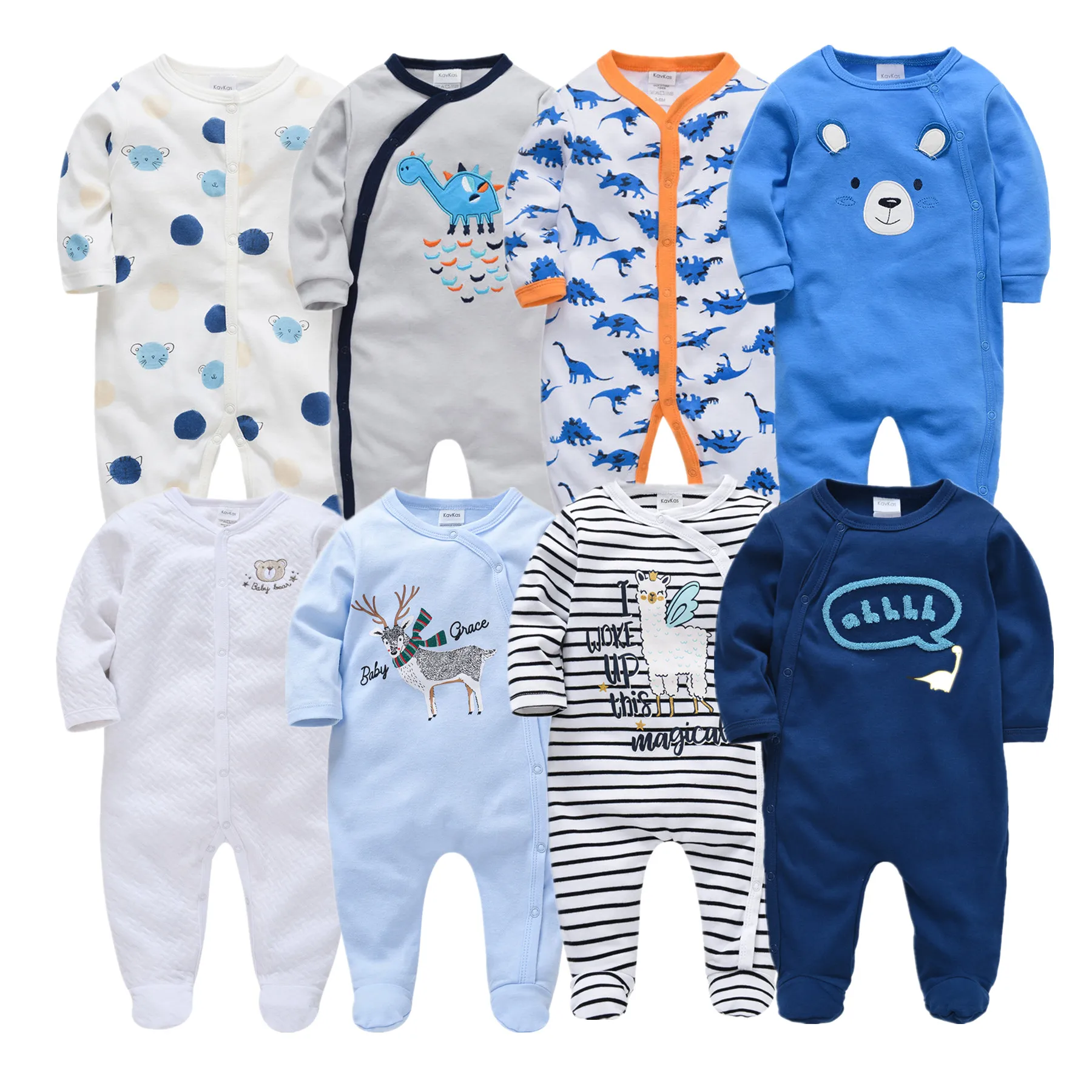 Newborn Baby Girl Rompers Cartoon Infant Boy Jumpsuit Roupas Bebe De Cotton Newborn Body Suit Baby Pajama Kids Cartoon Jumpsuits