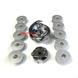 Rotary Hook +Bobbin Case+10 Bobbin For Singer 20U Zig Zag Sewing #541674 410019