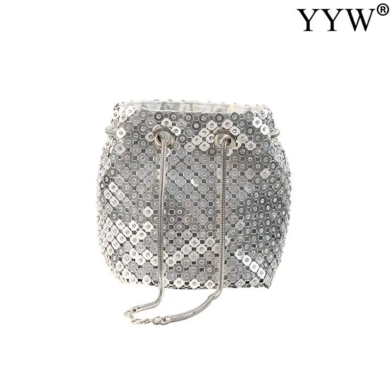 Fashion Brand Women Clutch Bag Blingbling Trendy Bucket Bag Exquisite For Women Ladies Wedding Party Handbag Women Shoulder Bag