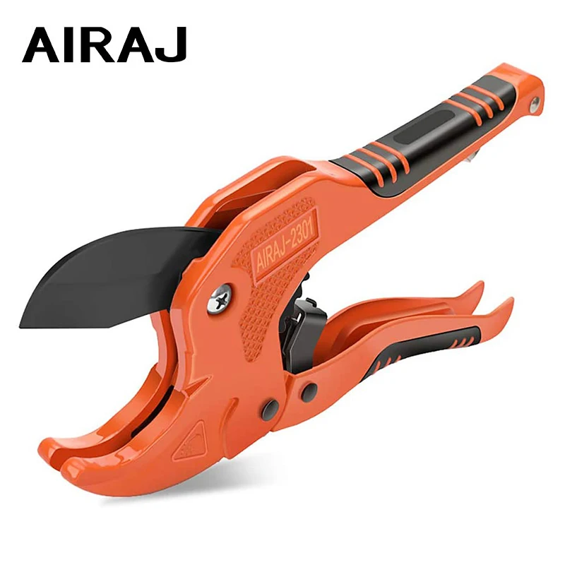 AIRAJ PVC Pipe Cutter Ratchet Scissors Tube Cutter PVC PPR Hose Cutting Hand Tools SK-5 Blade Cutting