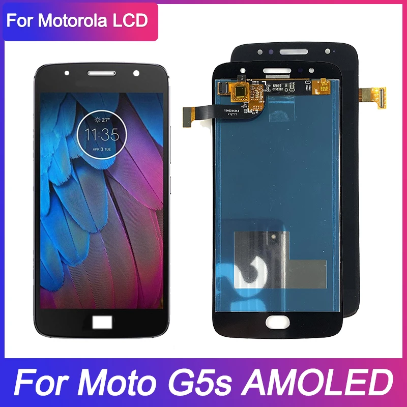 AMOLED LCD For Motorola MOTO G5S XT1793 XT1794 XT1792 LCD Display Replacement Parts Touch screen Digitizer Assembly