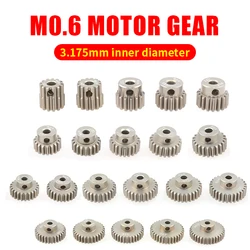 SURPASS-HOBBY M0.6 3.175mm 13T 15T 17T 18T 20T 22T 24T 28T 30T 33T Aluminum Alloy Metal Pinion Motor Gear For 1/10 Rc Model