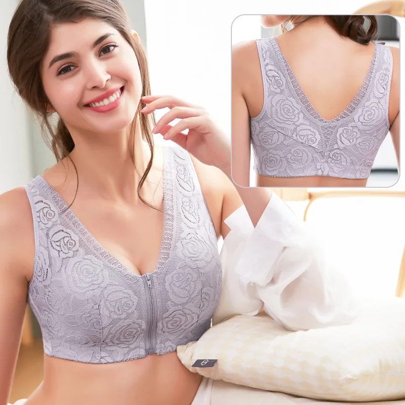 Bra Seamless Sexy bras for woman Push Up Wire Free Cotton Bralette Full Coverage cup D E F for Plus size Lingerie Underwer 120e