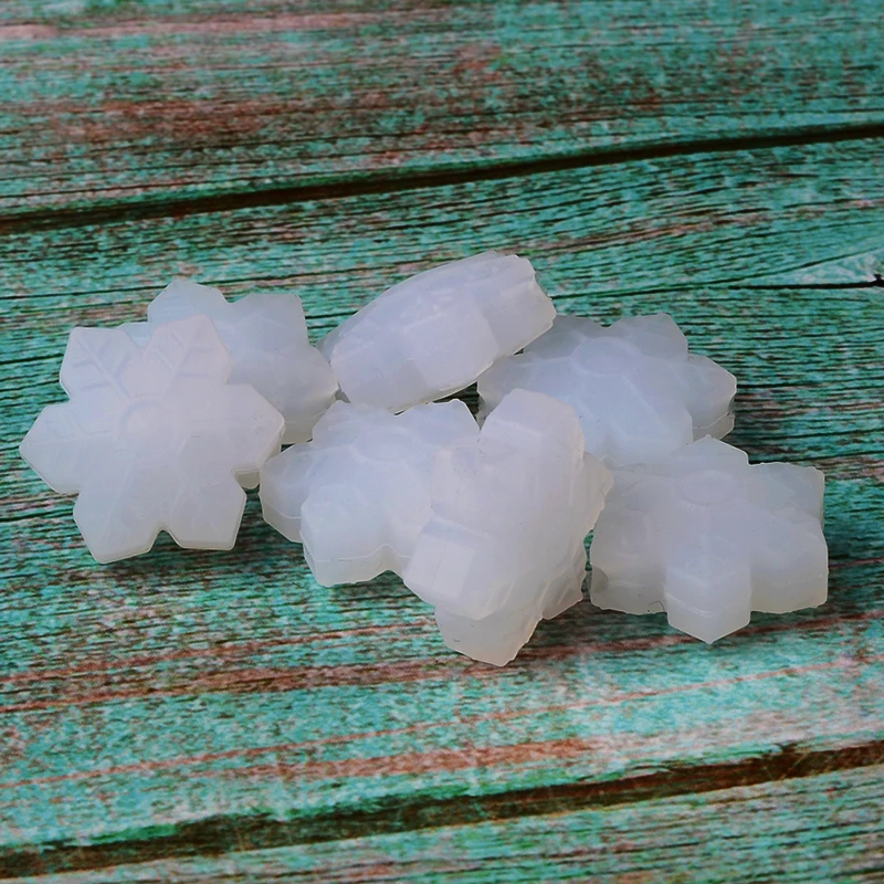 Schneeflocke Silikon Perlen 5 teile/los BPA FREI Baby Zahnen Perle Für DIY Schmuck Machen Kautable Baby Zahnen Geschenk – Detail 3