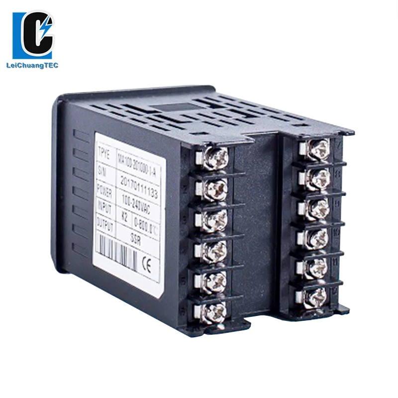 4-20mA Input SSR/Relay/4-20mA Output 48x48mm, 50 Segments Programmable Ramp Soak LCD Intelligent Pid Temperature Controller