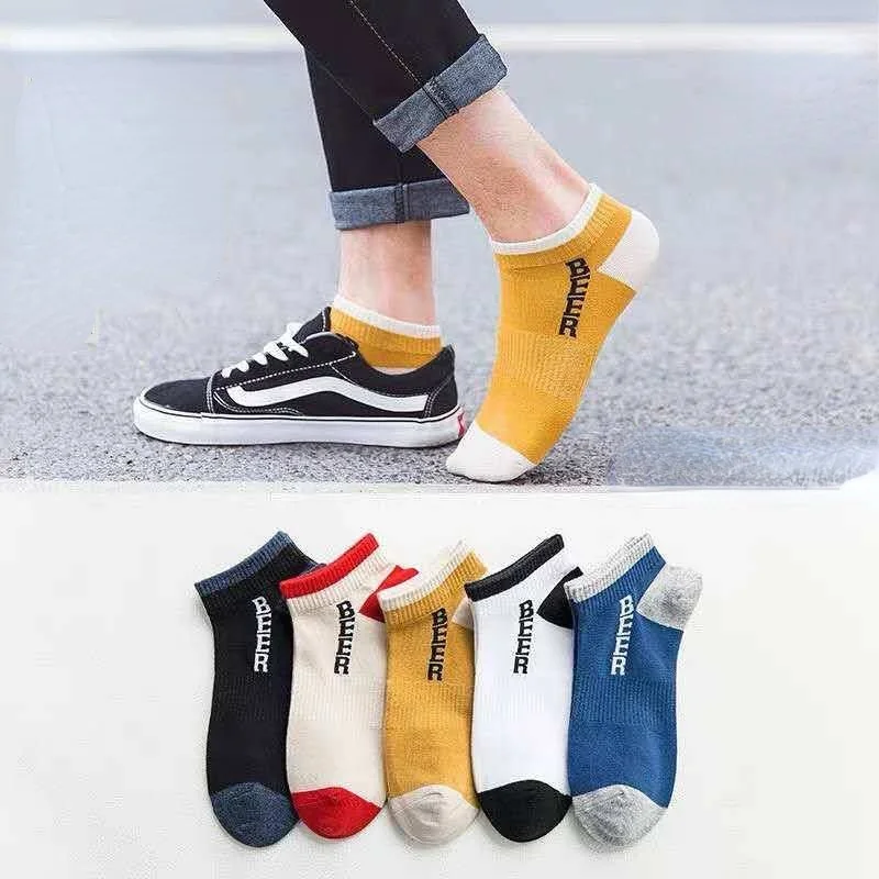 10 Pairs Pack Men Sports Socks Pure Cotton Breathable Sweat Absorption Running Sock Slippers Casual Short Socks Women Yoga Socks