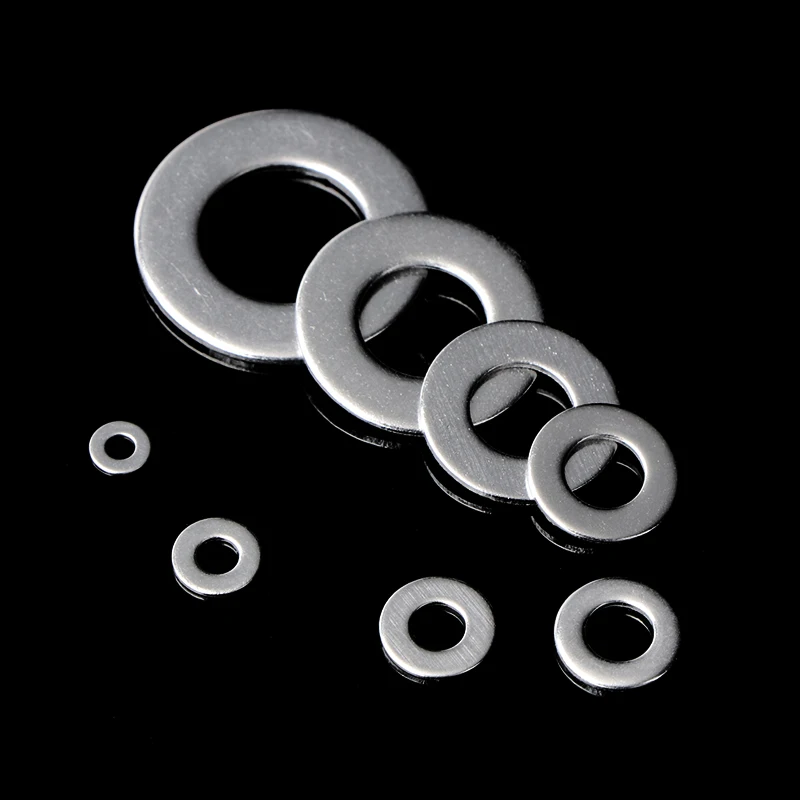 1010Pcs M2 M3 M4 M5 M6 M8 M10 M12 Washer Set Rvs Wasmachine Platte Ringen Ring Plain Washer pakkingen Assortiment Kit