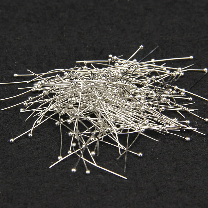200pcs 16 20 25 30 35 40mm Head Pins Gold/Silver//Rhodium/Bronze Head Ball Pins For Jewelry Findings Making DIY Needles