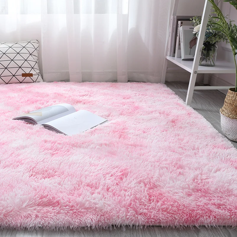 

Luxury Fluffy Rugs Ultra Soft Shag Carpet Living Room Carpet Anti-Skid Nursery Girls Carpets Kids Home Decor Rugs Floor Mat