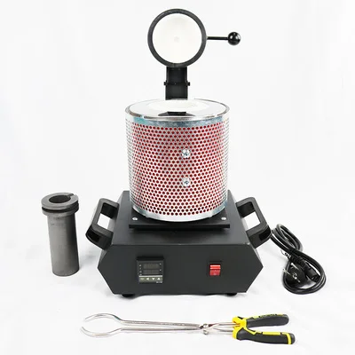 3kg Capacity 110v/220v Portable Melting Furnace, Electric Smelting Equipment, For Gold Copper Silver red black colors