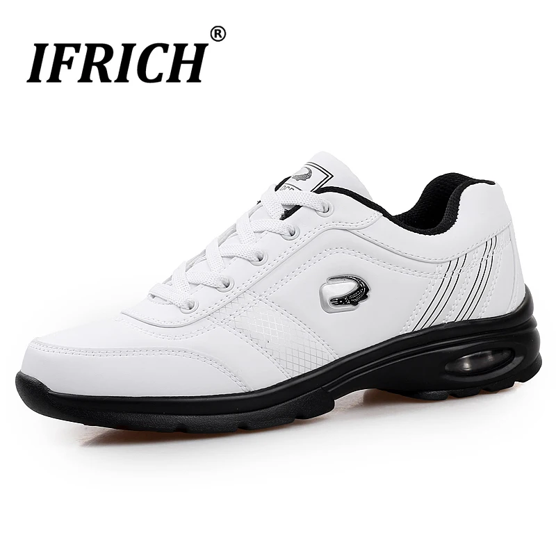 Waterproof Running Shoes Mens Sport Gym Sneakers Golf Shoes Athletics Leather Designer Brand Male Cushion Walking Shoes for Man