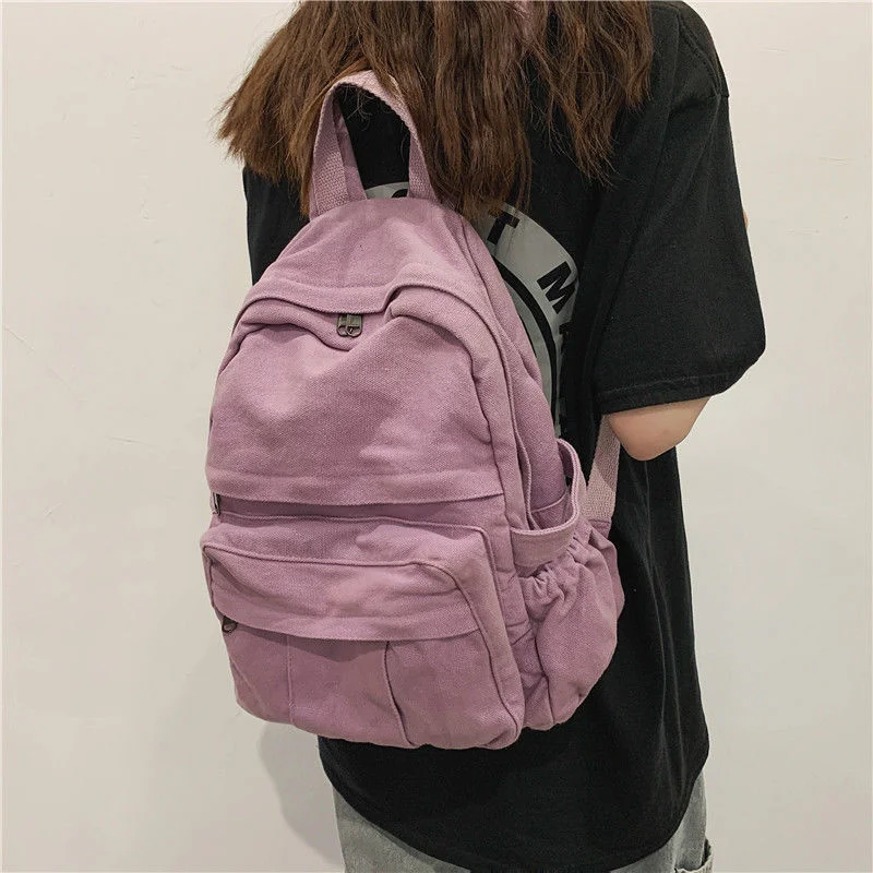 Women Canvas Travel Backpack Female Schoolbag School Bags For Teenage Girls Mochilas Feminina Bookbag Bag Pack Sac A Dos Bagpack