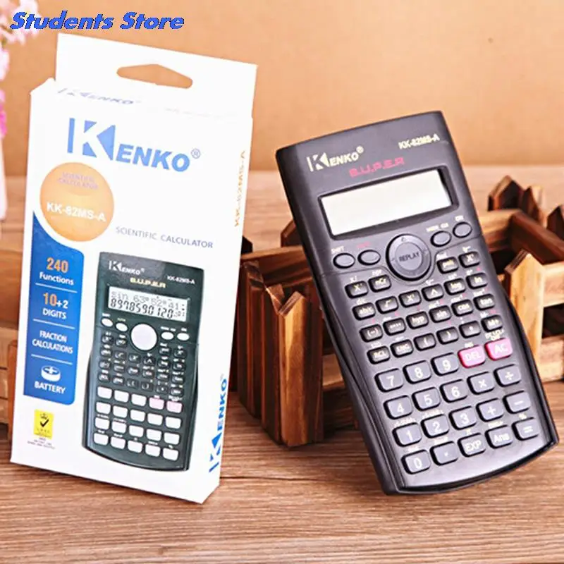 Rekenmachine Handheld Multifunctionele 2-Line Display Digitale Lcd Scientific Calculator Voor Kantoor School Briefpapier