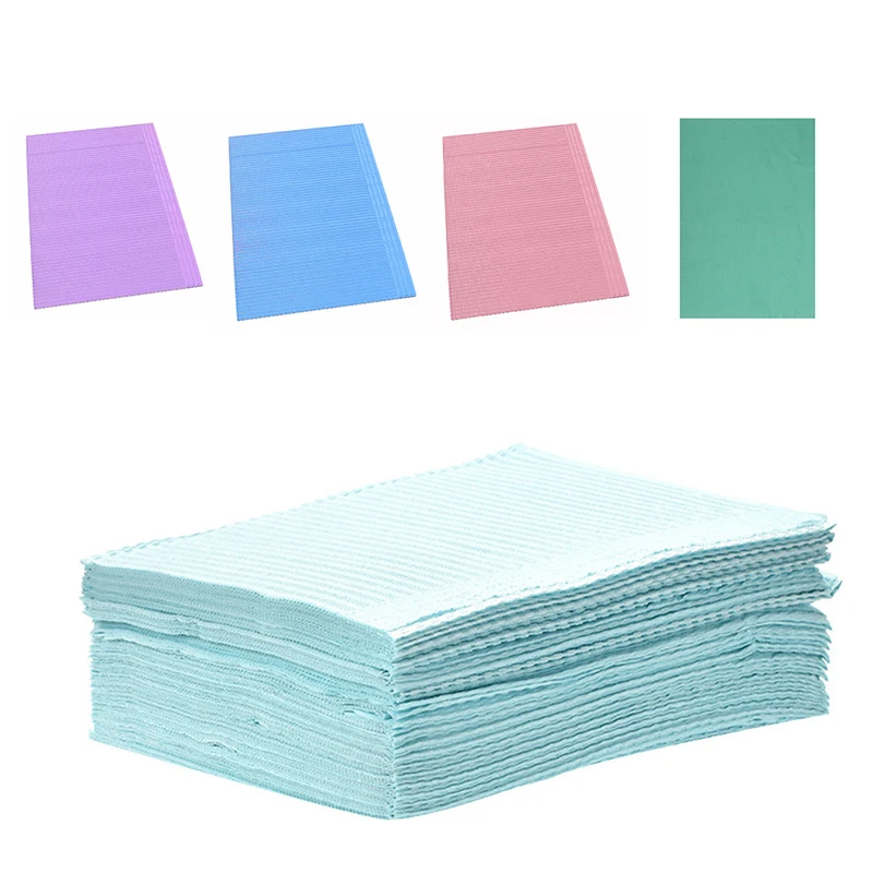 Disposable 20Pcs Table Covers Clean Pad Patient Dental Napkins Beauty Accessories Tattoo Bibs