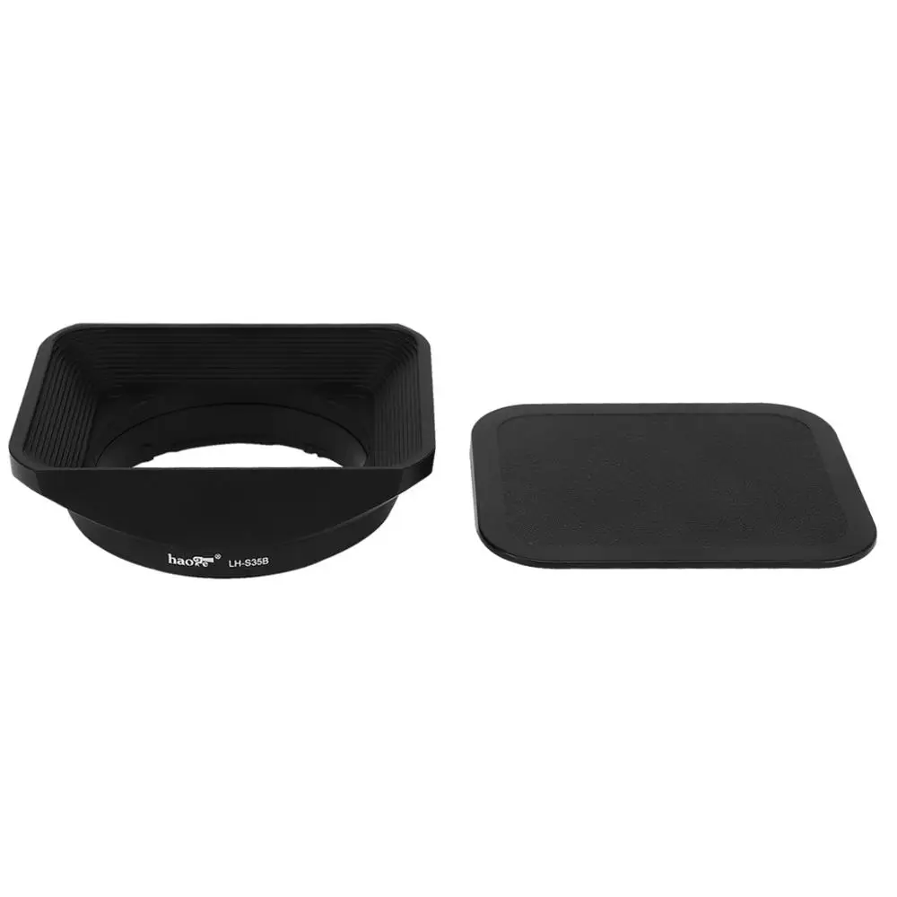 Haoge LH-S35B Kwadratowa metalowa osłona obiektywu z osłoną do obiektywów Sony T FE 35mm F2.8 ZA SEL35F28Z i T FE 55mm F1.8 ZA SEL55F18Z — zdjęcie 2