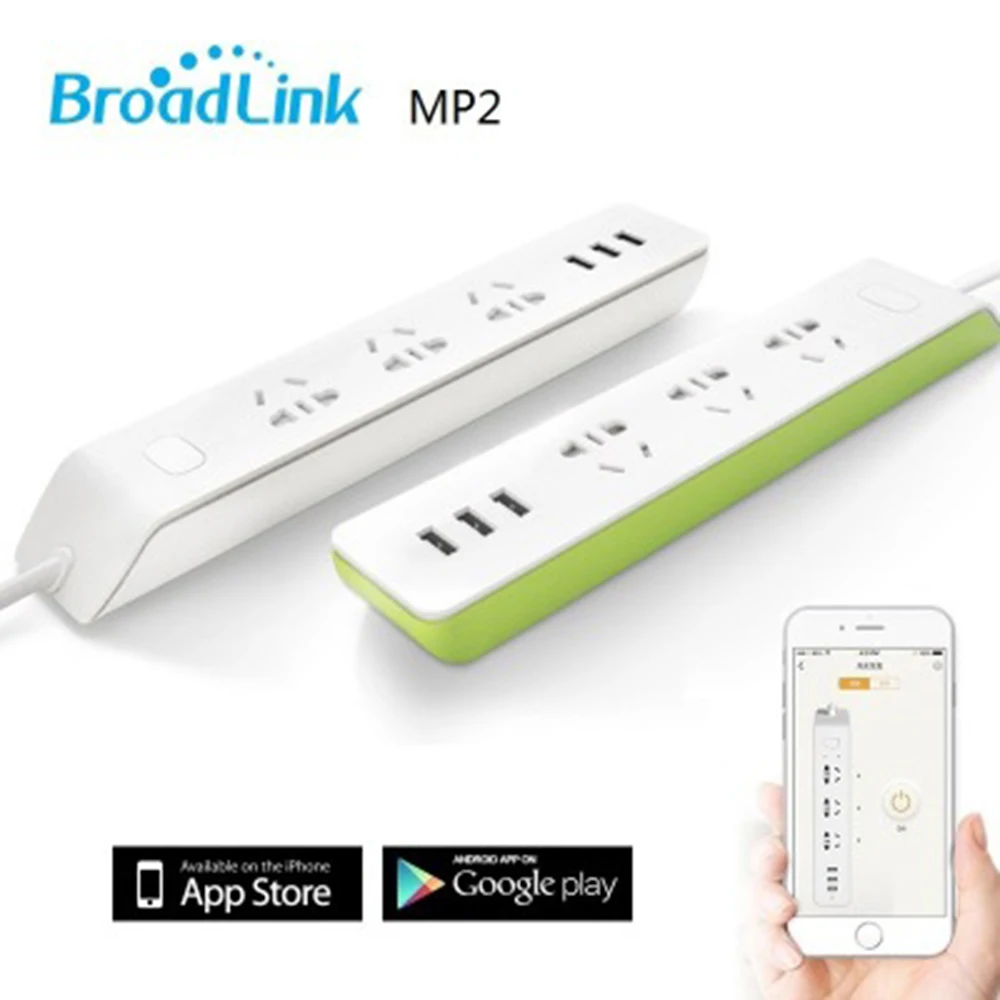 

Broadlink MP2 Smart Home socket Wireless Remote Control Home Smart Remote Control Smart Plug Power Strip WIFI controle Switch