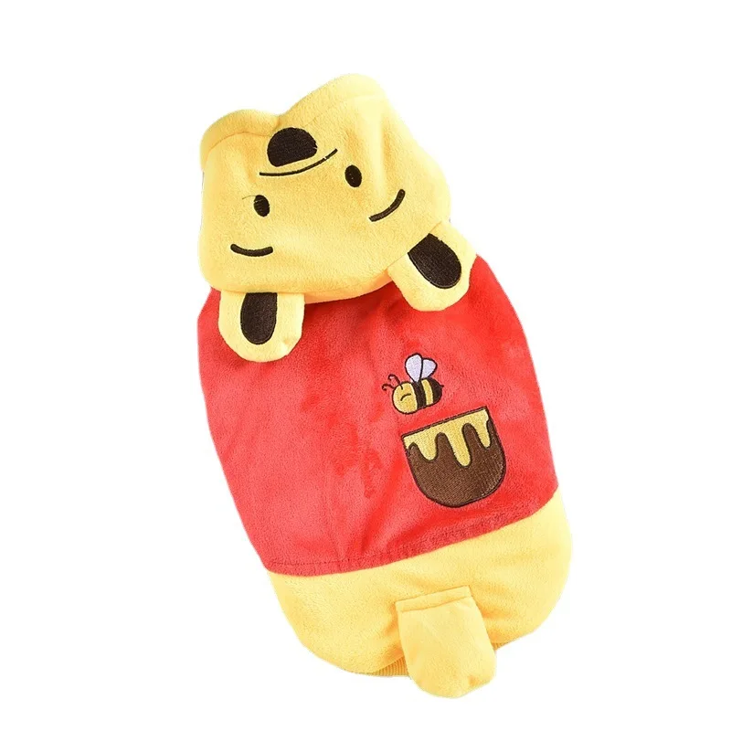 Gelbe Biene Winter Hund Katze Mantel verdicken Loverly Yorkshire Pull Chien Petite Taille Haustier Kleidung XS XXXL kleine mittlere Pitbull Waren