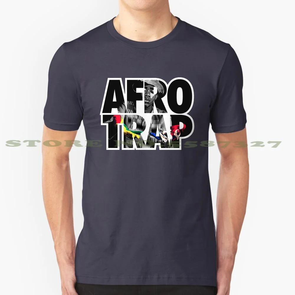 Mohamed Sylla Afro Trap 100% Pure Cotton T-Shirt Afrotrap Afro Trap Mhd Foot France Music Puissance Rapper Nigga Niga French